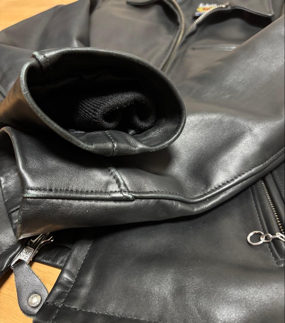 Schott 103US ショット レザーシングルライダースジャケット 34