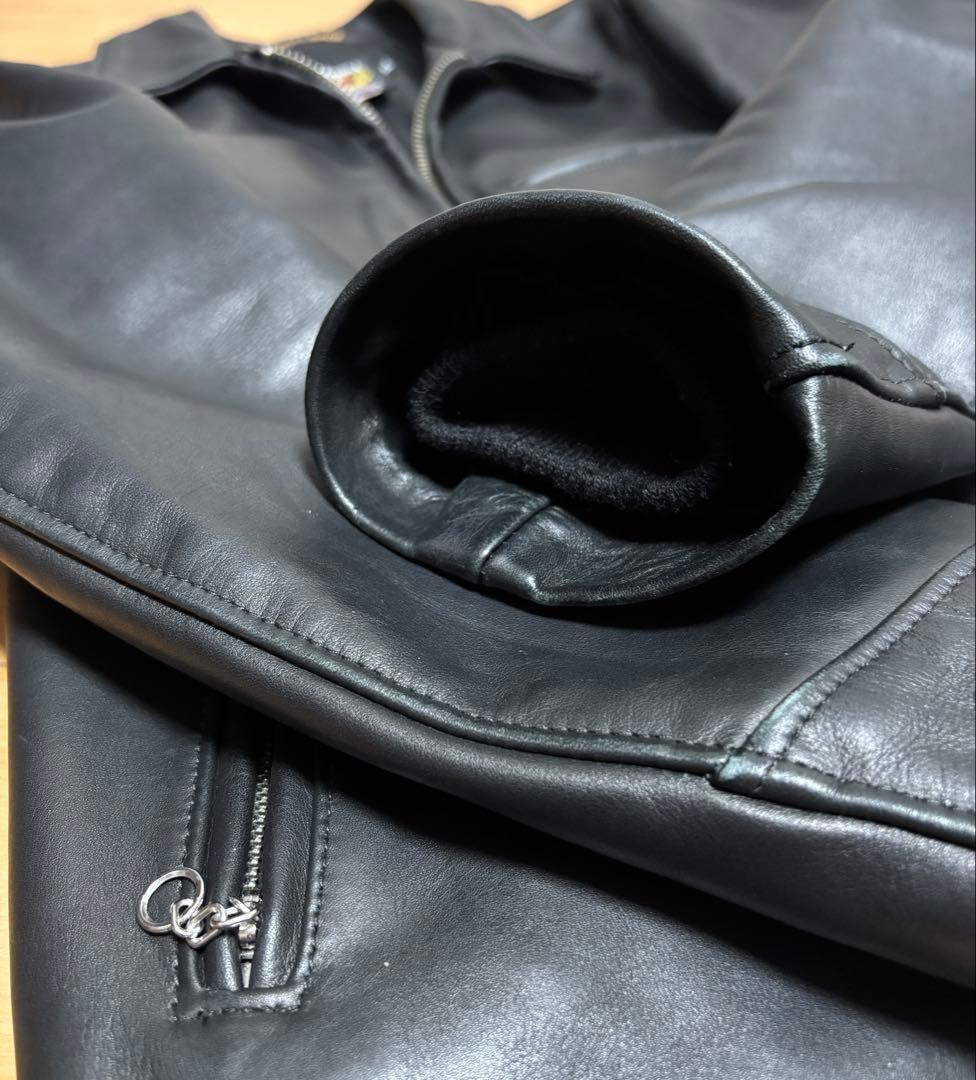 Schott 103US ショット レザーシングルライダースジャケット 34