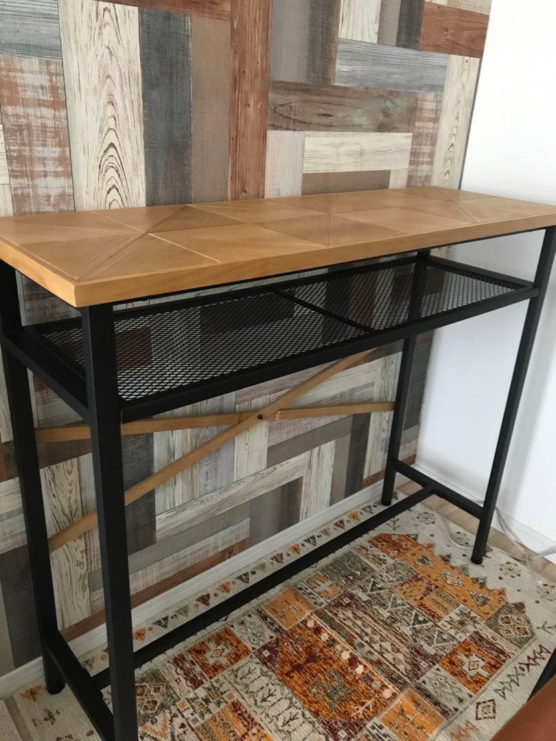 【期間限定最終値下げ中】ニトリ古木風天然木パイン カウンターテーブル