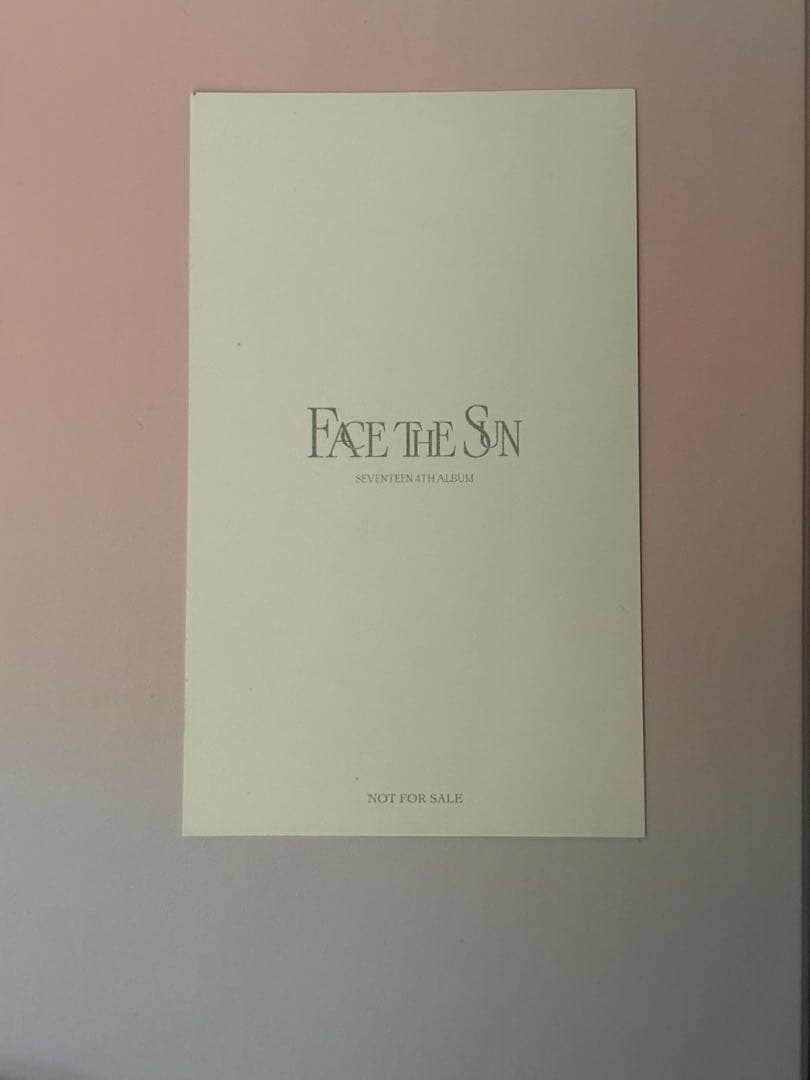 face the sun ラキドロ　ミンギュ