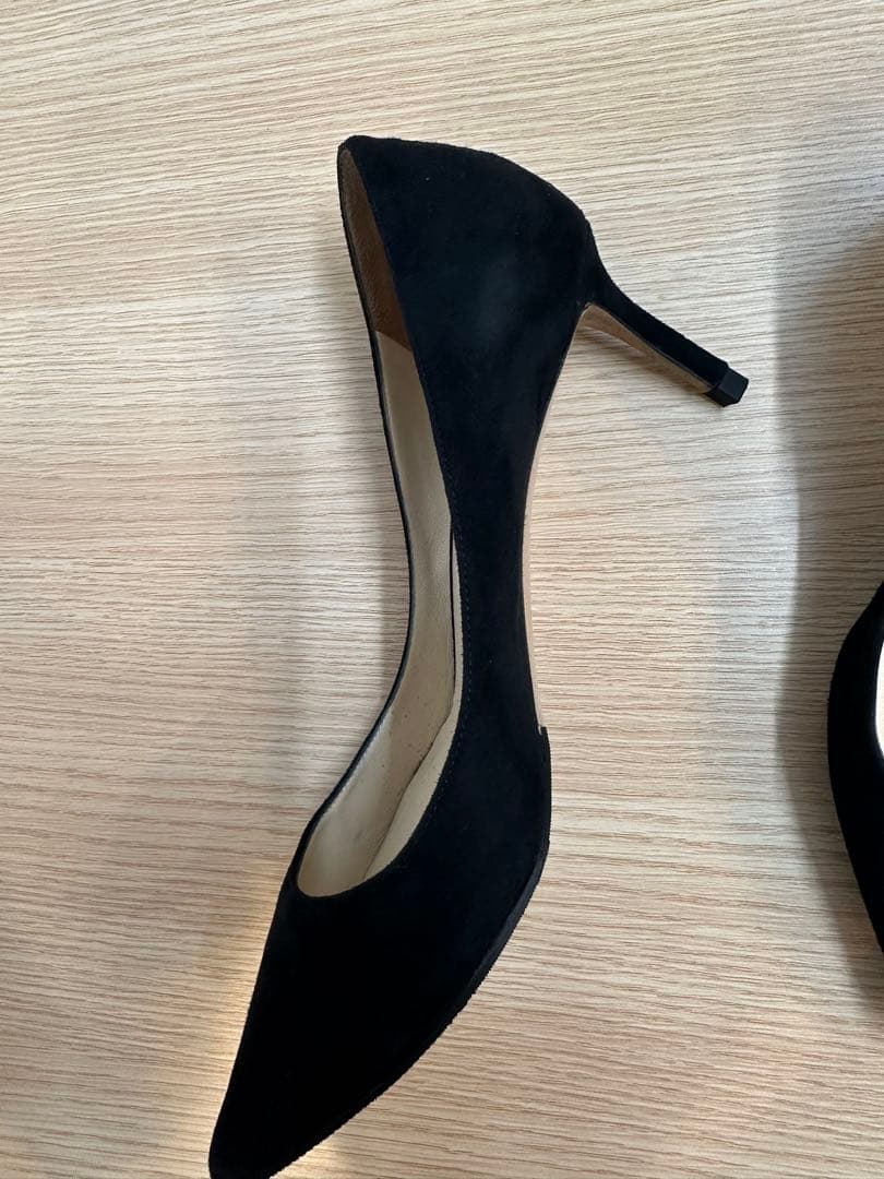 JIMMY CHOO ブラックスエード ハイヒール