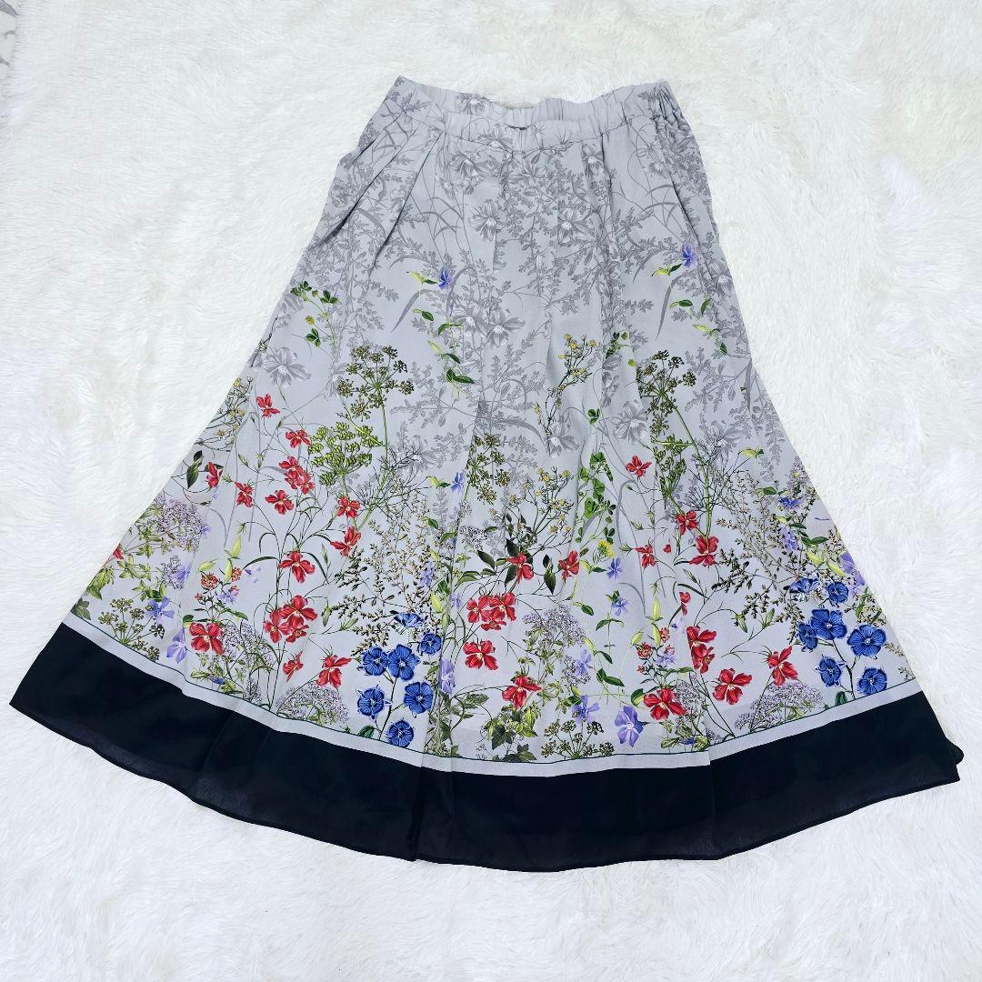 新品タグ付き✨PINORE セットアップ ブラウス マキシ丈スカート 花柄 L