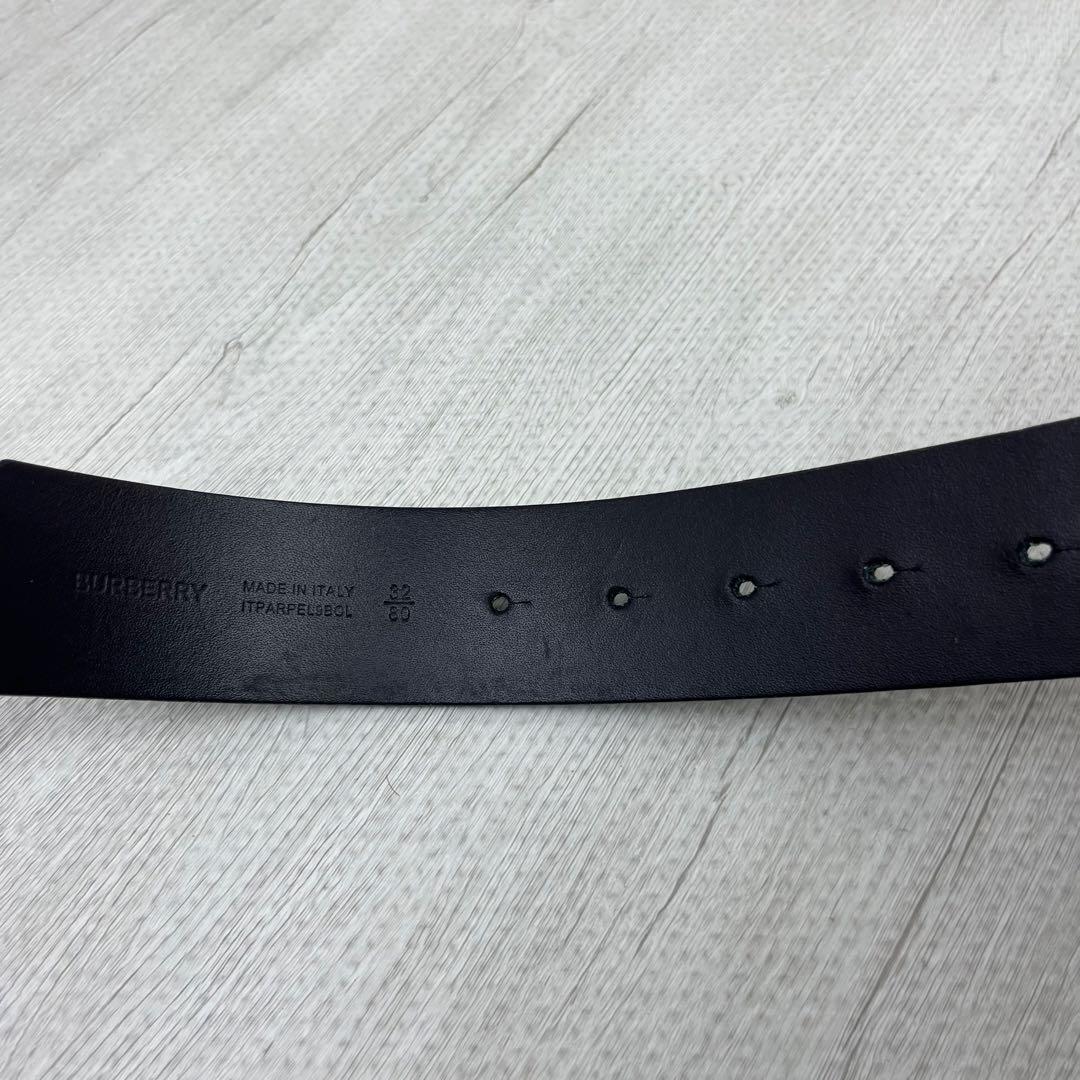 現行ロゴ✨ Burberry バーバリー TBベルト 金具 レザー リバーシブル
