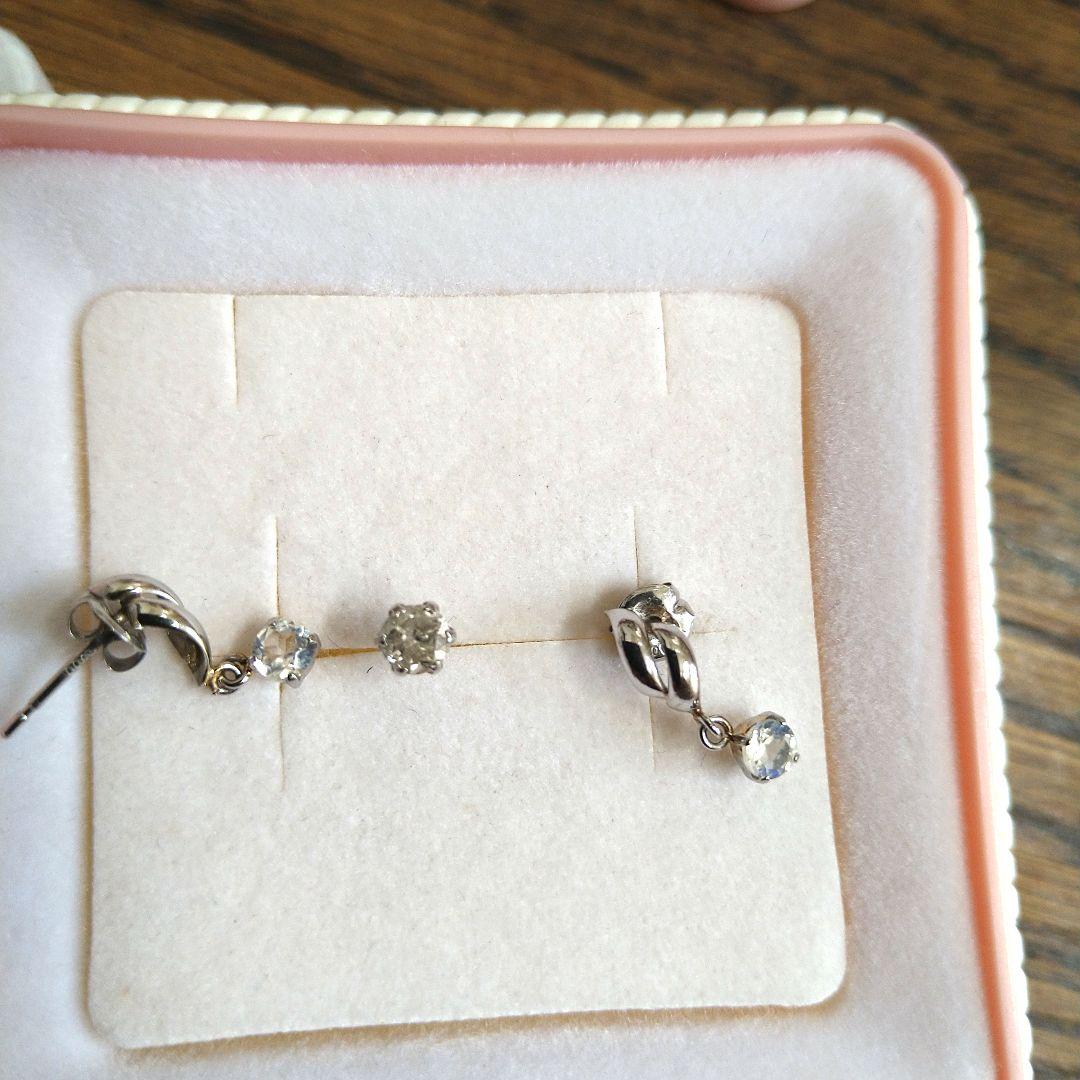 クリスマスセール売切最終価格☆ベリテ　プラチナダイヤピアス