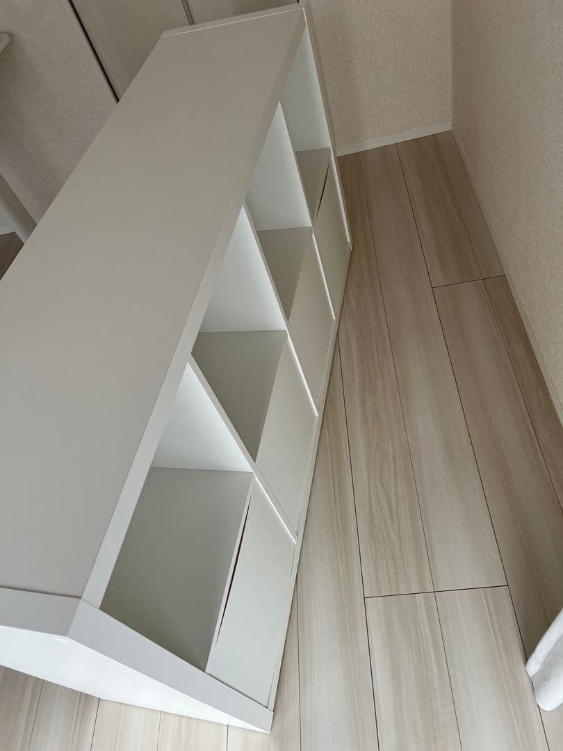 KALLAX カラックス シェルフユニット インサート4個付き, ホワイト