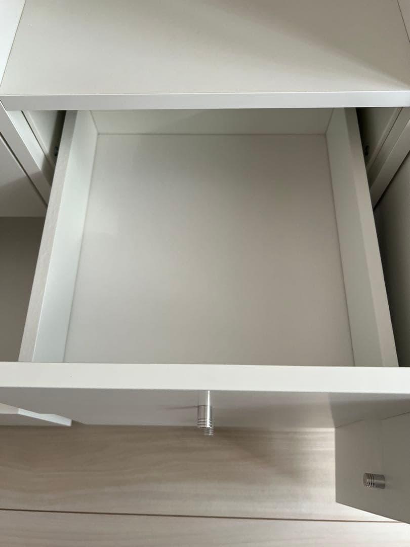 KALLAX カラックス シェルフユニット インサート4個付き, ホワイト