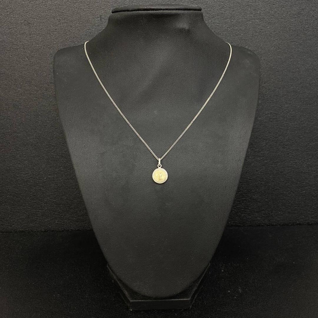 OLD K18 エリザベス  シルバー925 メタルネックレス 44cm