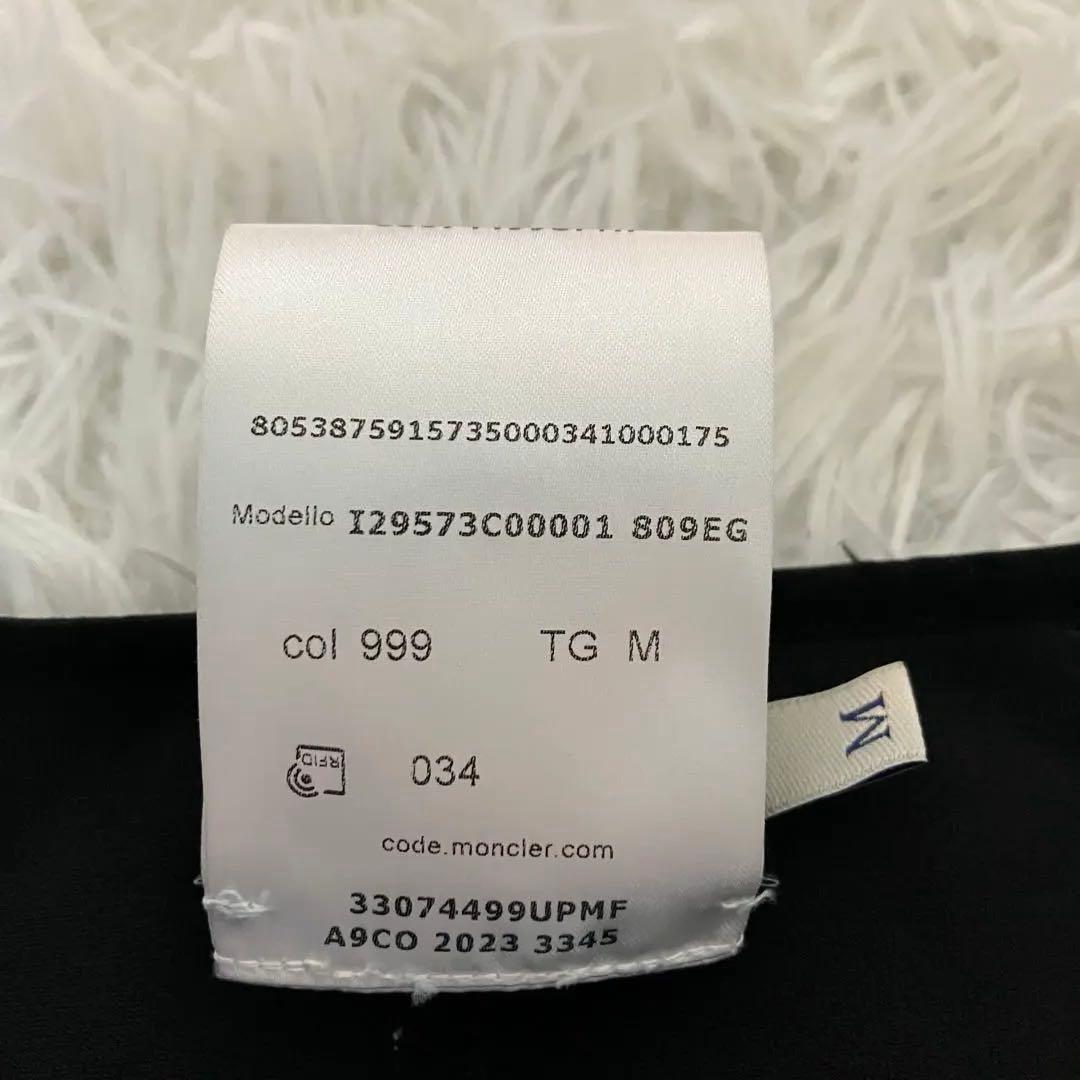 極美品　モンクレールグルノーブル ロゴ ネックウォーマー ブラック