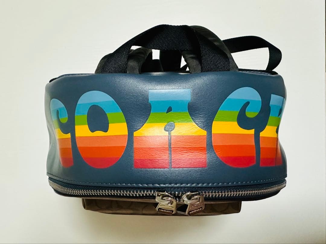 COACH コーチ リュック シグネチャー レインボー F72712