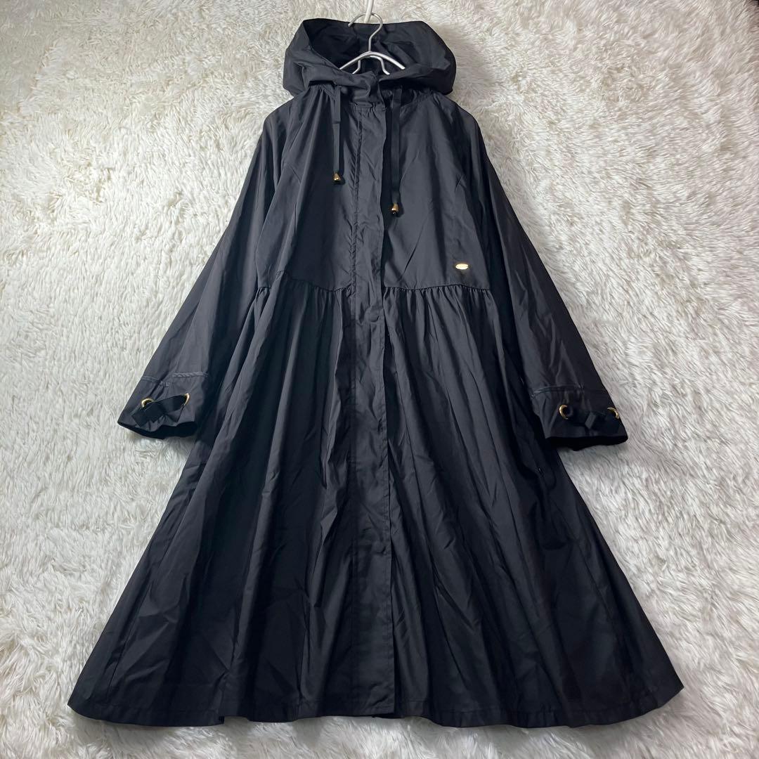 美品 TOCCA トッカ ロングコート Aライン レインコート フリーサイズ