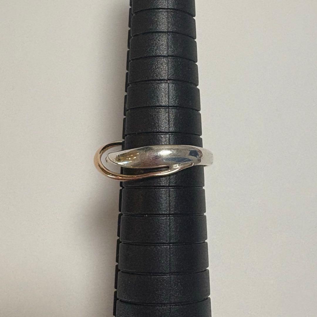 4°C　K10　シルバー　コンビ　リング