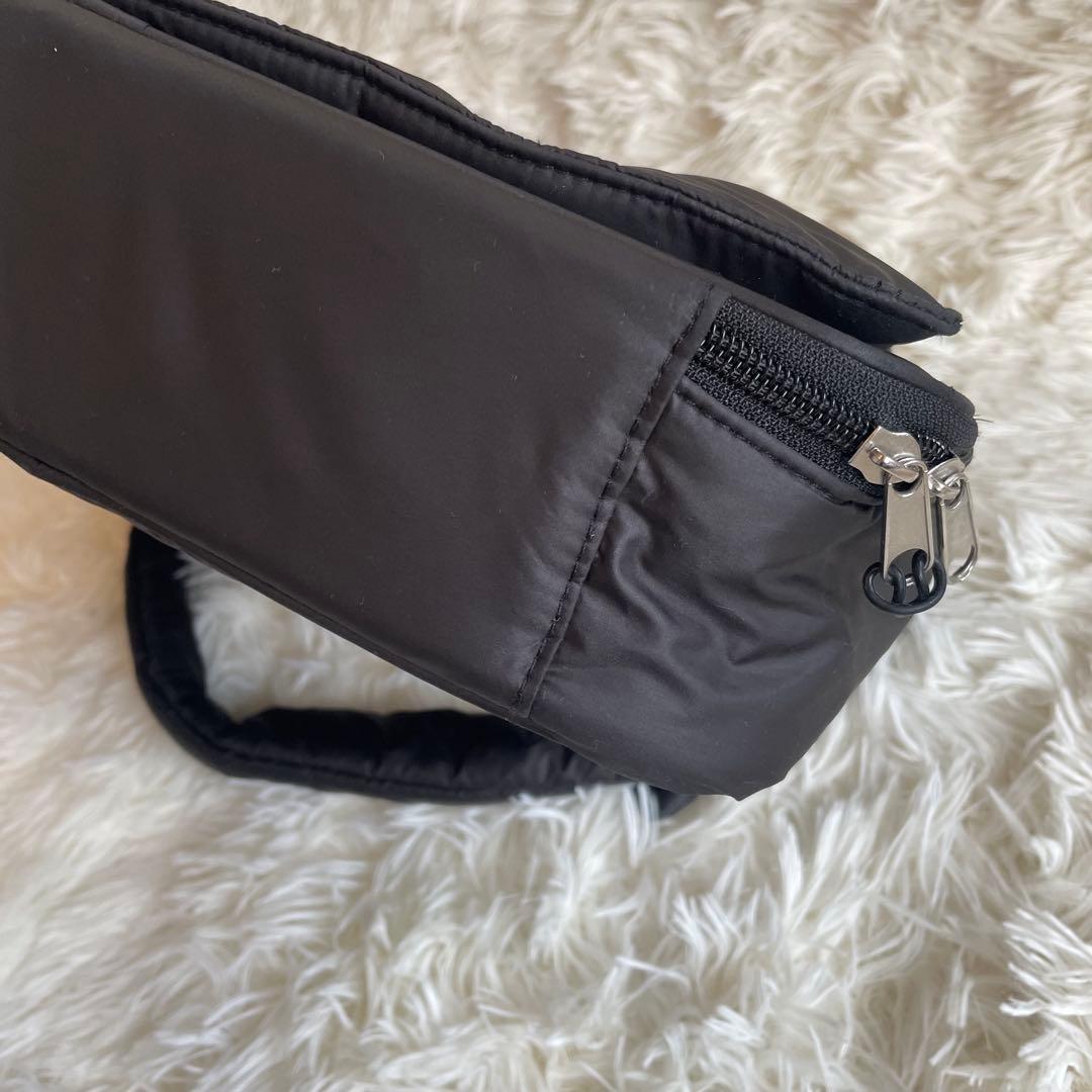 calin カラン ブラック キルティング ショルダーカバン　マザーズバッグ