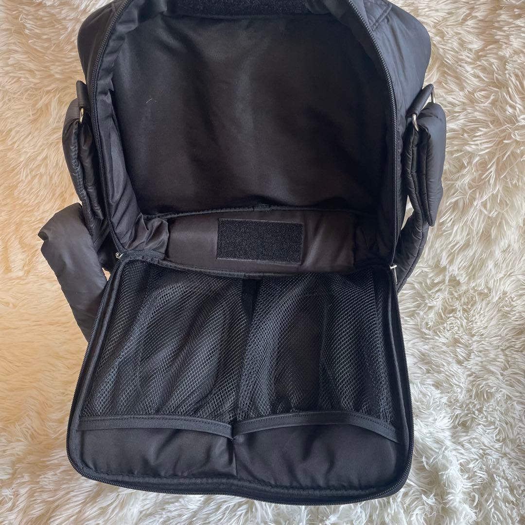 calin カラン ブラック キルティング ショルダーカバン　マザーズバッグ