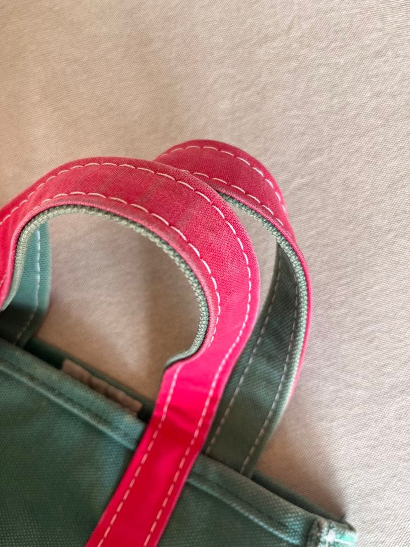 L.L.Bean トートバッグ グリーン/レッド