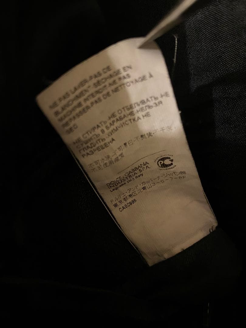 ドルチェ&ガッバーナ ラムスキン ライダース ジャケット 48