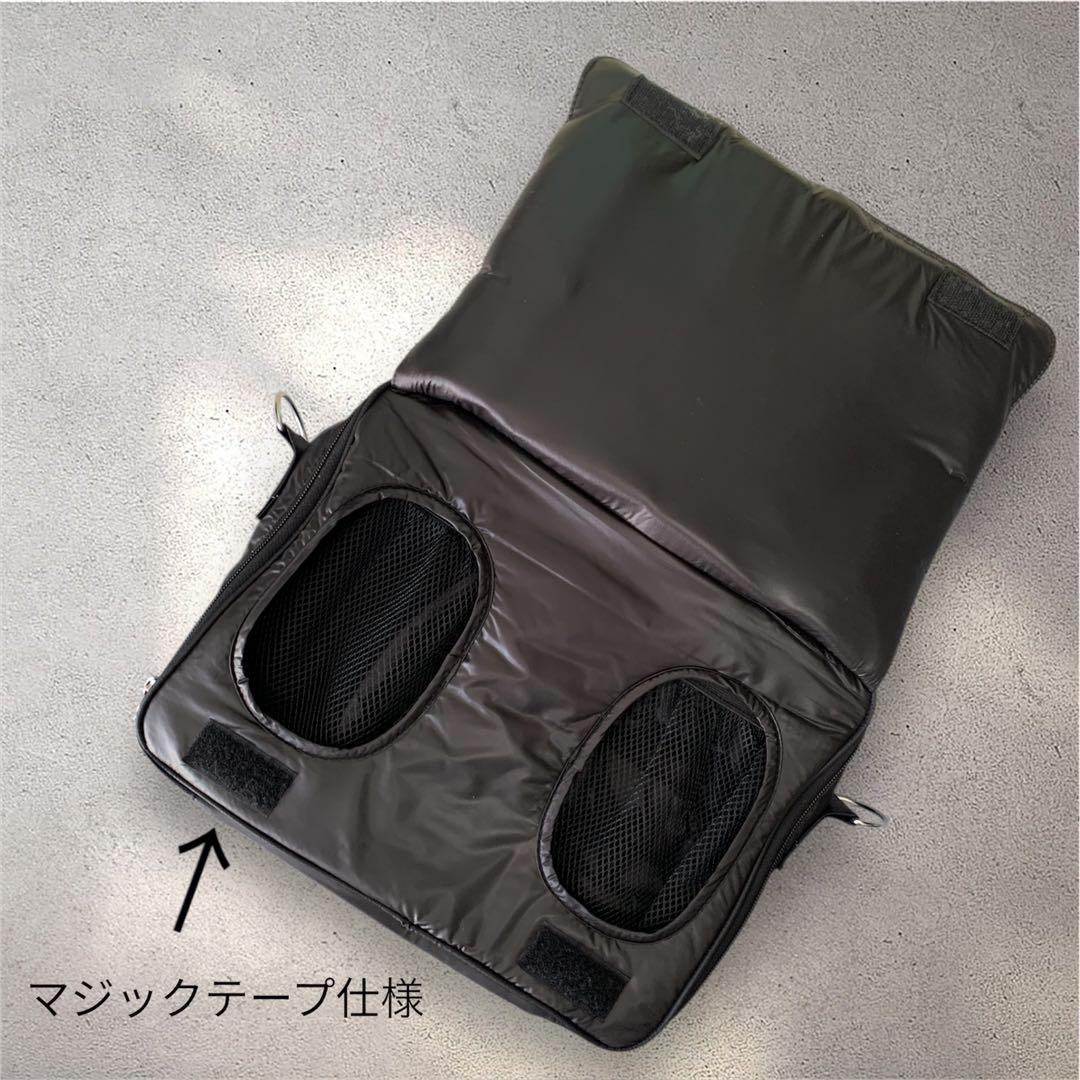 【ほぼ未使用】Calin／キルティングマザーズポーチバッグ(BLK)