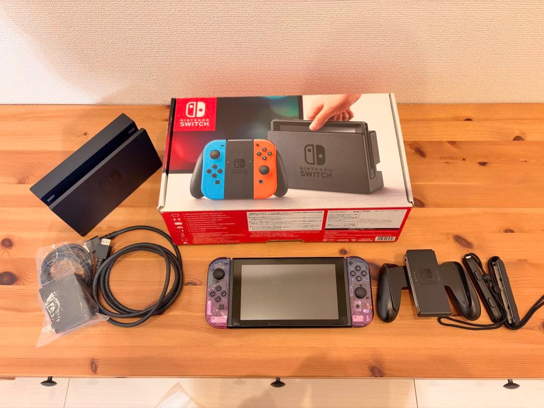 Nintendo Switch ニンテンドースイッチ本体 スケルトン パープル