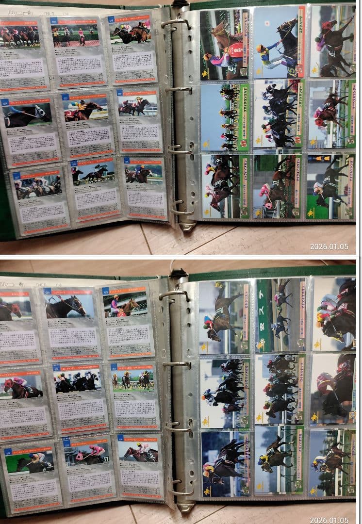 1990年代バンダイサラブレッドカード 競馬カードJRAオグリキャップ アルバム