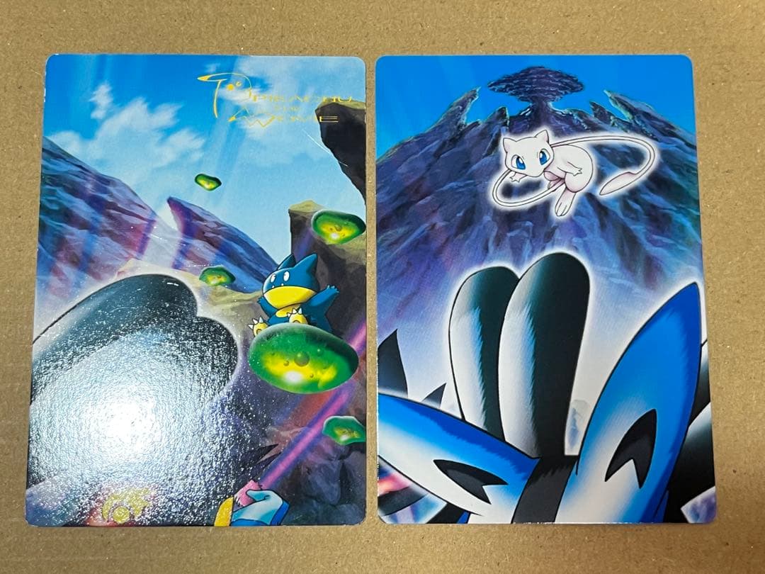 【当時物】ポケモンカード　パズルカード　ミュウと波動の勇者ルカリオ