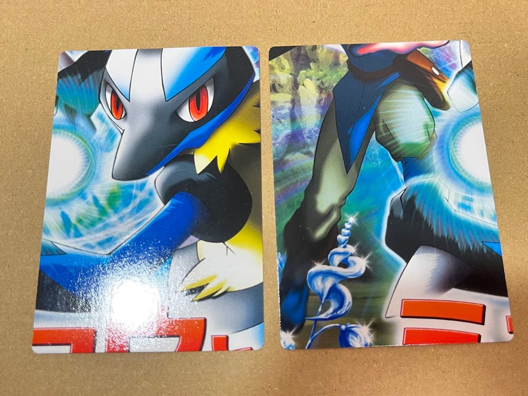 【当時物】ポケモンカード　パズルカード　ミュウと波動の勇者ルカリオ