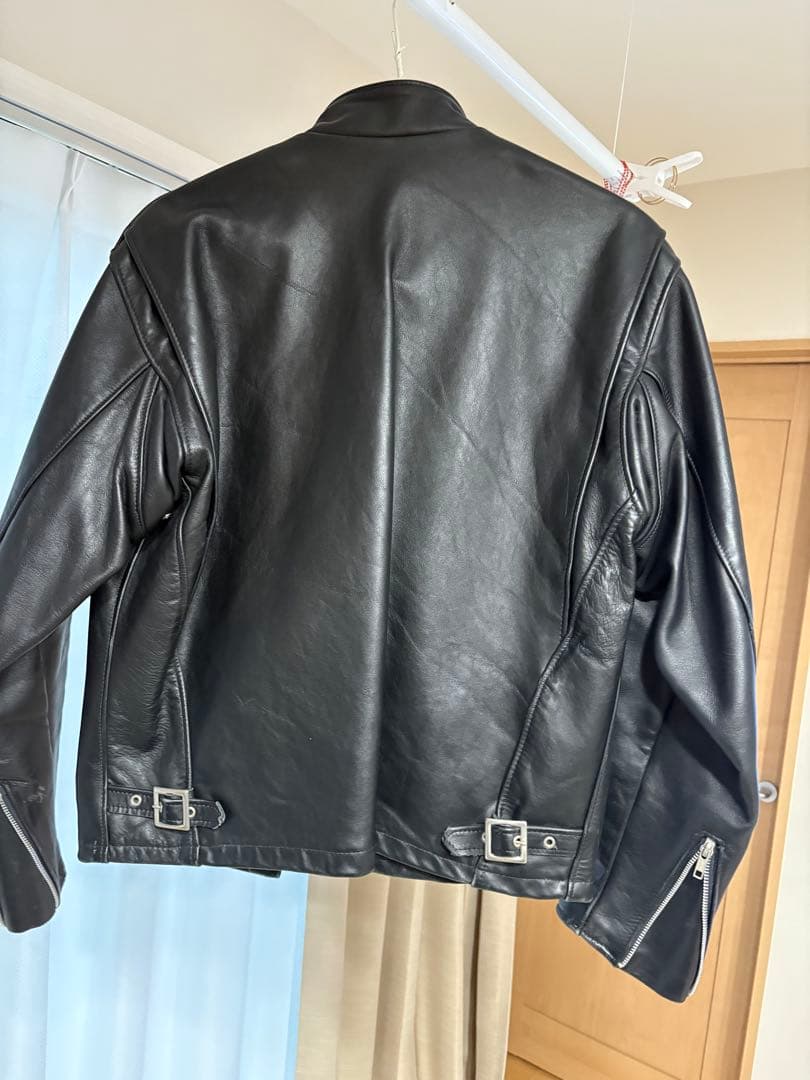 Schott シングルライダース 641 ブラック 42