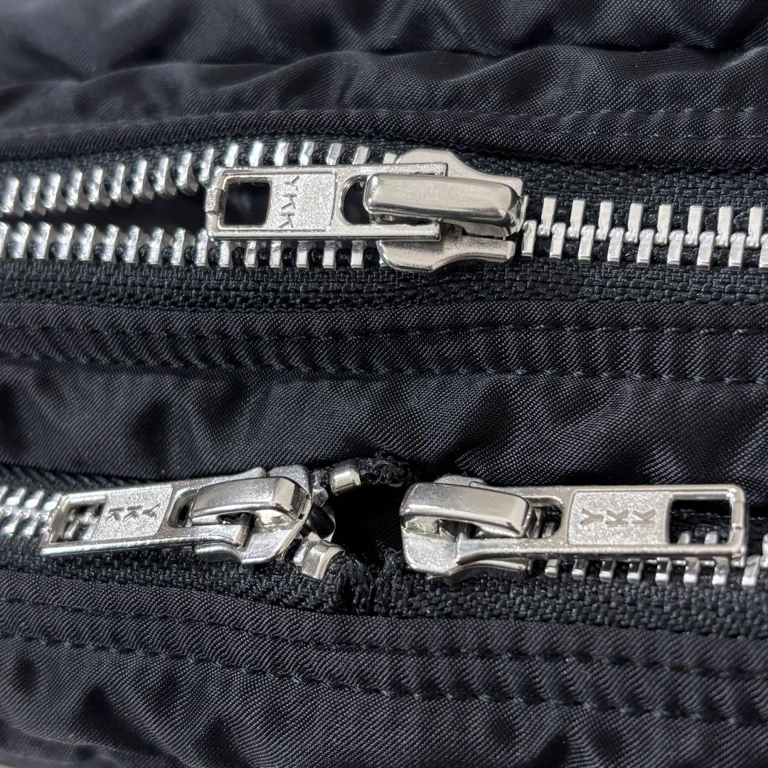 【美品】 PORTER ポーター タンカー ショルダーバッグ 2層 ブラック