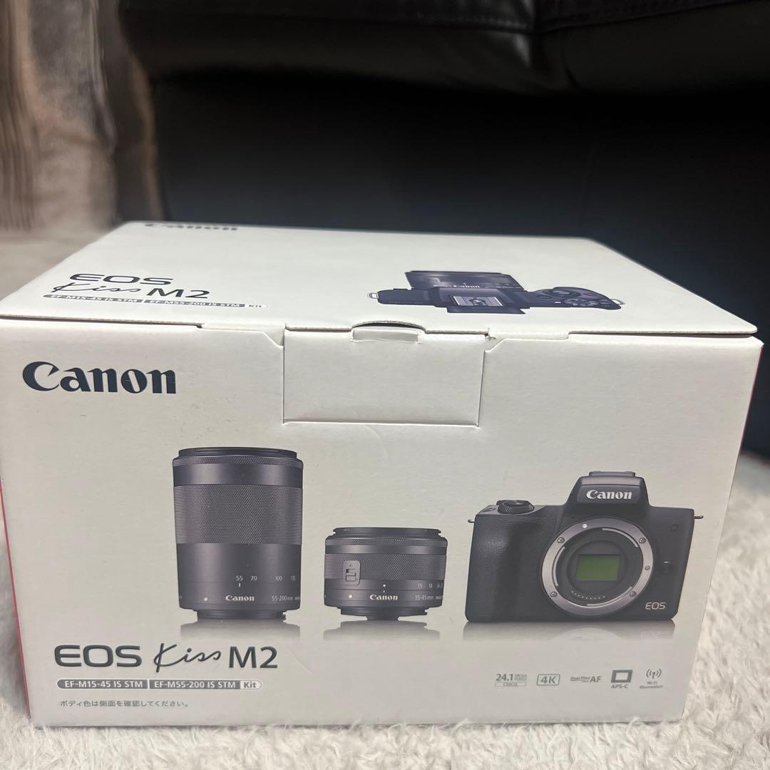 【美品】Canon EOS KISS M ホワイト　箱付き