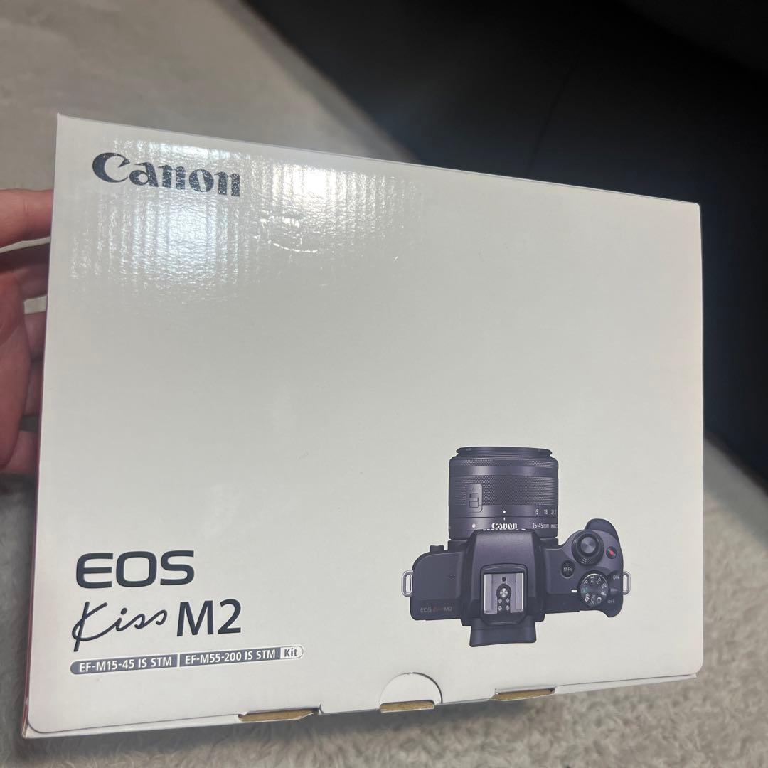 【美品】Canon EOS KISS M ホワイト　箱付き