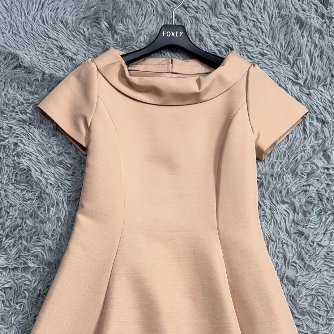 極美品✨15万 フォクシー ヴィンテージローズドレス ラウンドカラー 2way