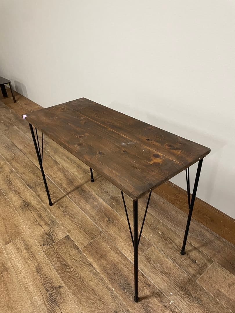 ウォールナット色　カウンターテーブル　幅100cm