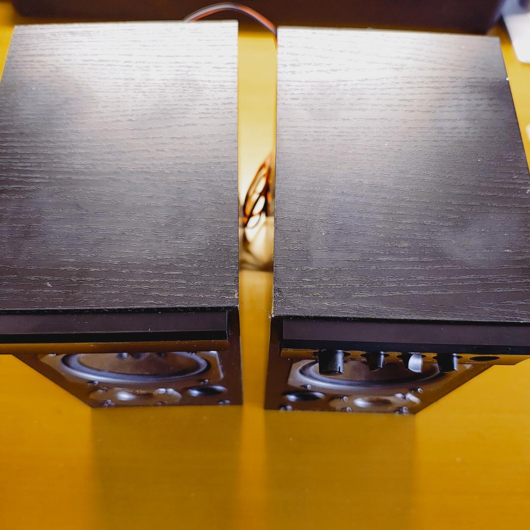 ONKYO WAVIO GX-D90 アンプ内蔵スピーカー　木目調ブラック