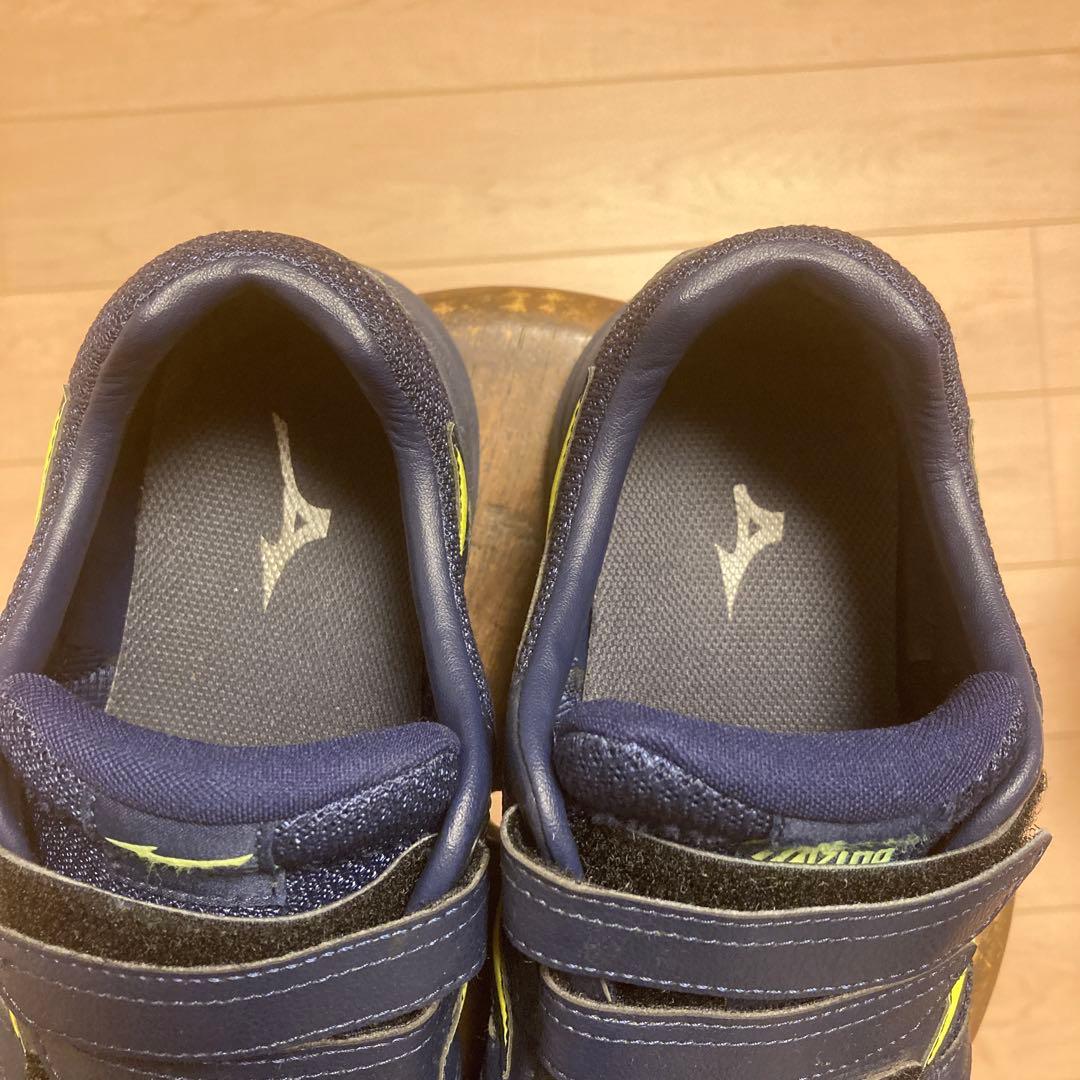 Mizuno ネイビー/イエロー 安全靴
