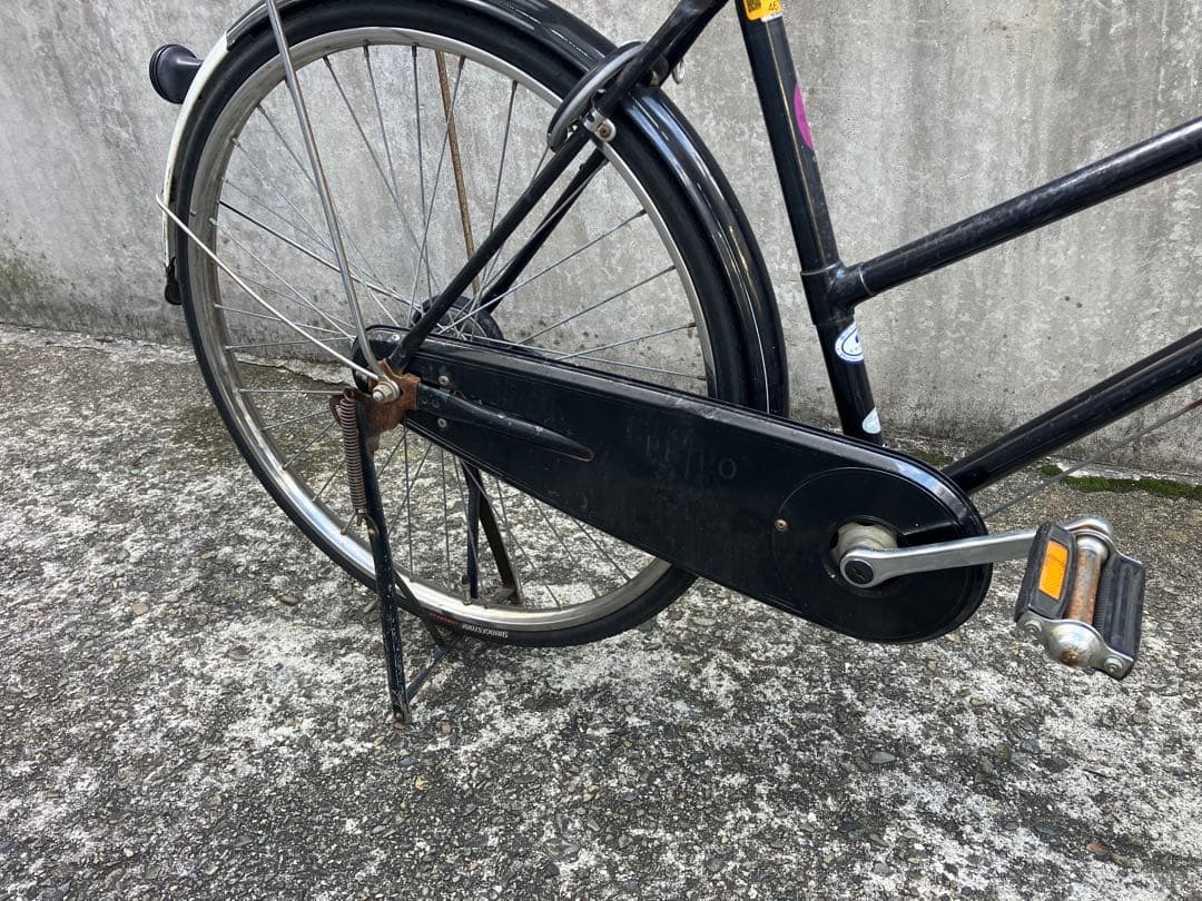 杉並区引取限定 FUJI 自転車 ロッドブレーキ 26インチ レトロ 昭和 フジ