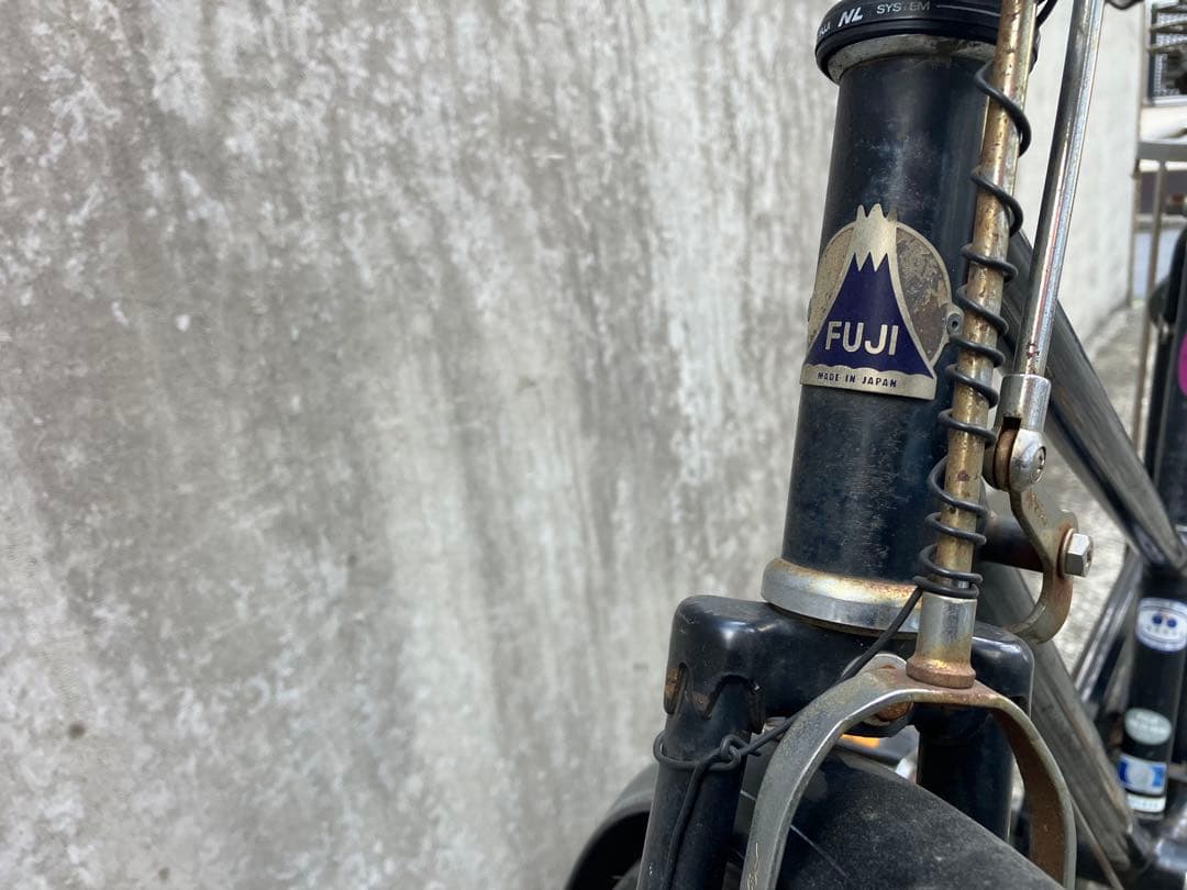 杉並区引取限定 FUJI 自転車 ロッドブレーキ 26インチ レトロ 昭和 フジ