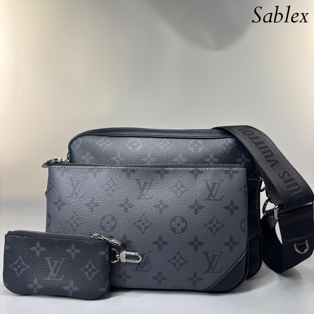 【未使用/IC】ルイヴィトン モノグラムエクリプス トリオメッセンジャー メンズ