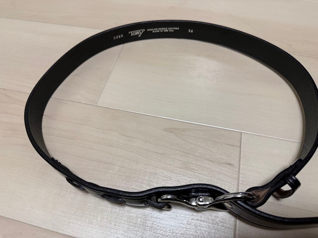 TORY LEATHER トリーレザー レザーベルト 36インチ