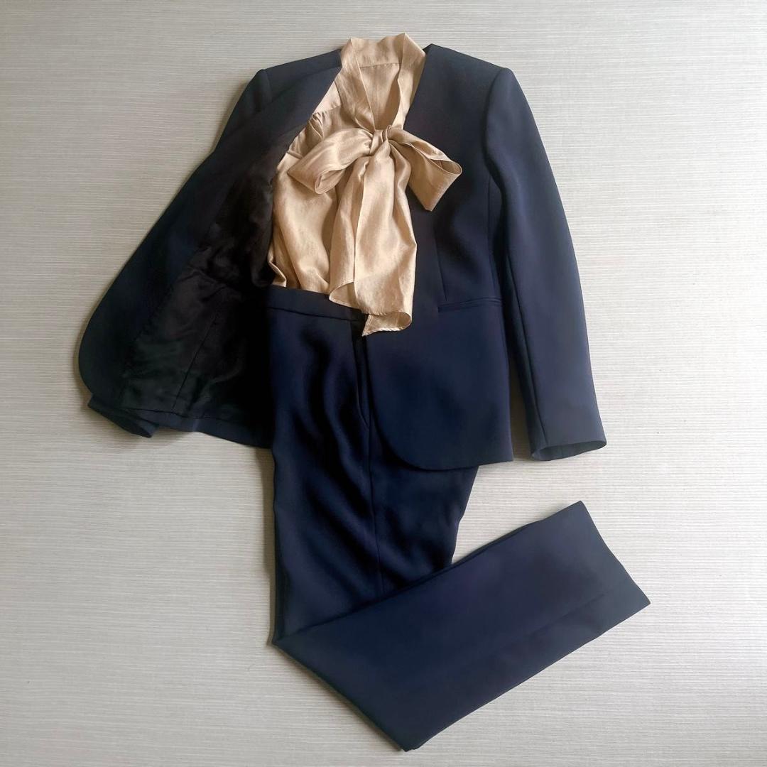 【セオリー】Classic Crepe セットアップ　パンツスーツ　ネイビー00