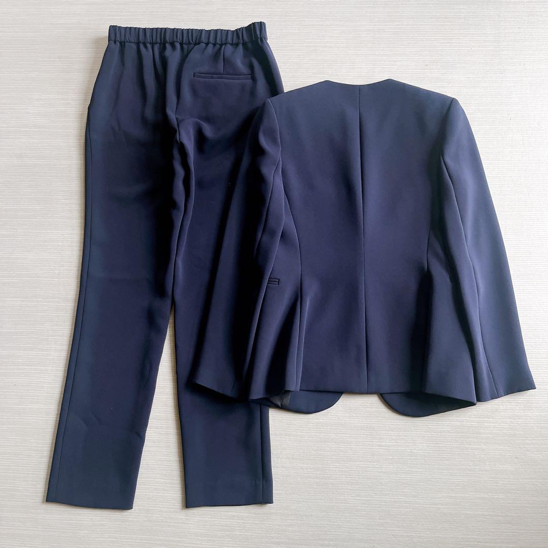 【セオリー】Classic Crepe セットアップ　パンツスーツ　ネイビー00