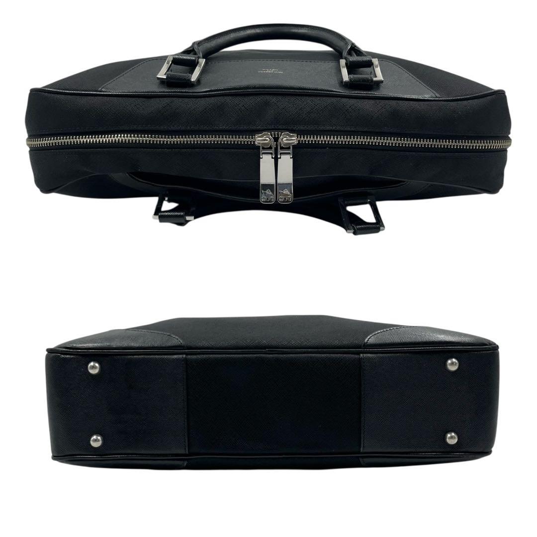 美品 ペッレモルビダ キャタピーノ ブリーフケース 2way ブラック レザー