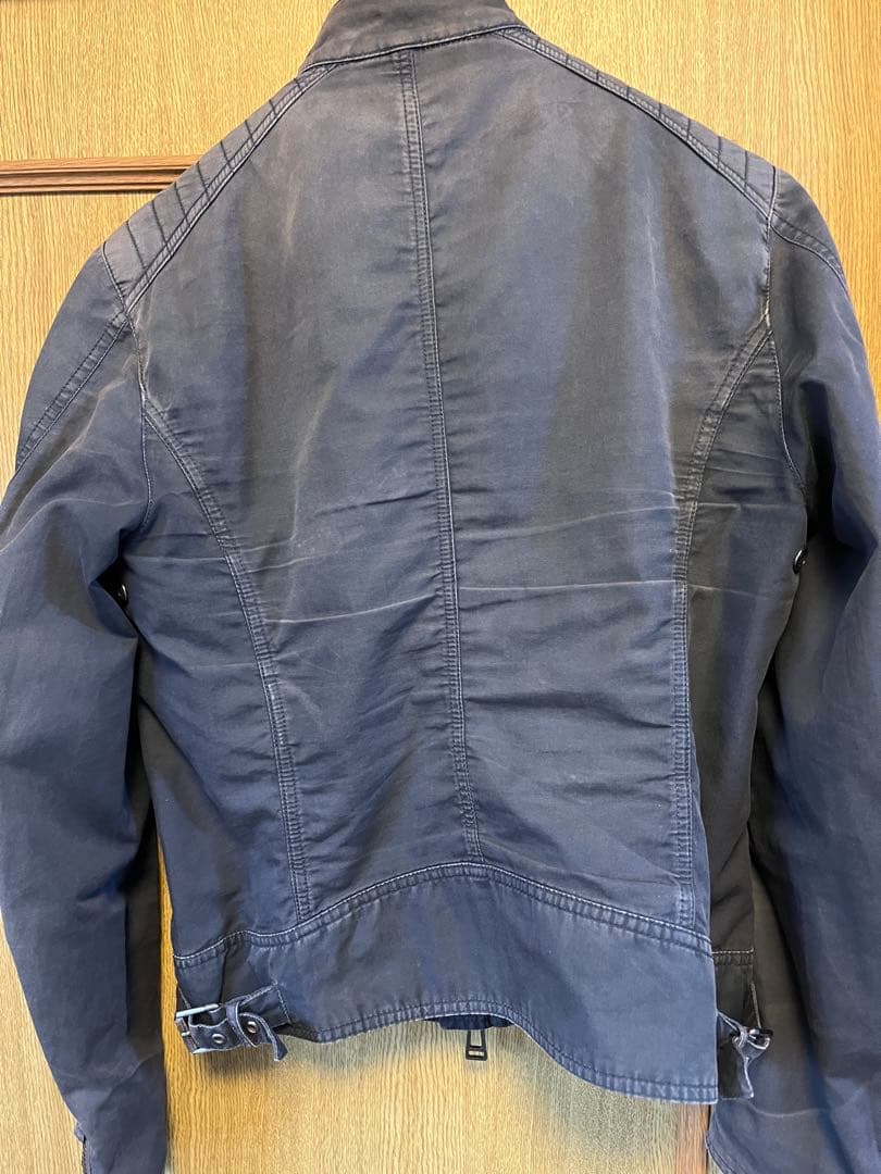 BELSTAFF V-Racer ネイビー シングルライダースジャケット