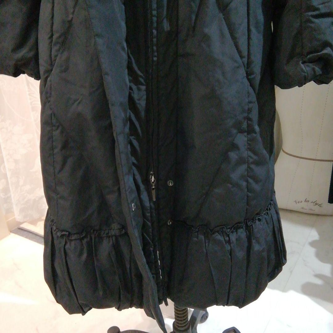 ヒロココシノ　ロングダウンコート黒色　40サイズ