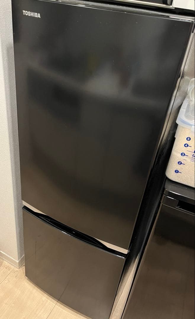 TOSHIBA コンパクト冷凍冷蔵庫 153L 2ドア GR-R15BS（K）
