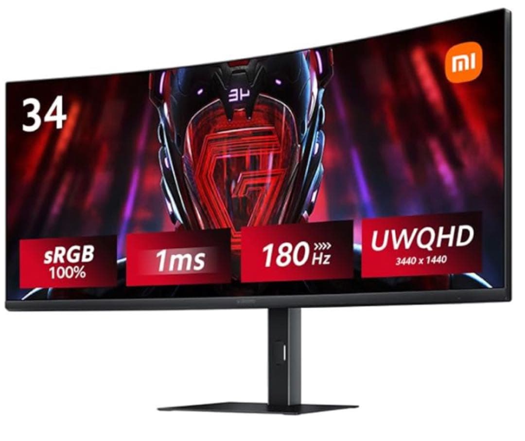 Xiaomi G34WQi 34インチ ゲーミングモニター