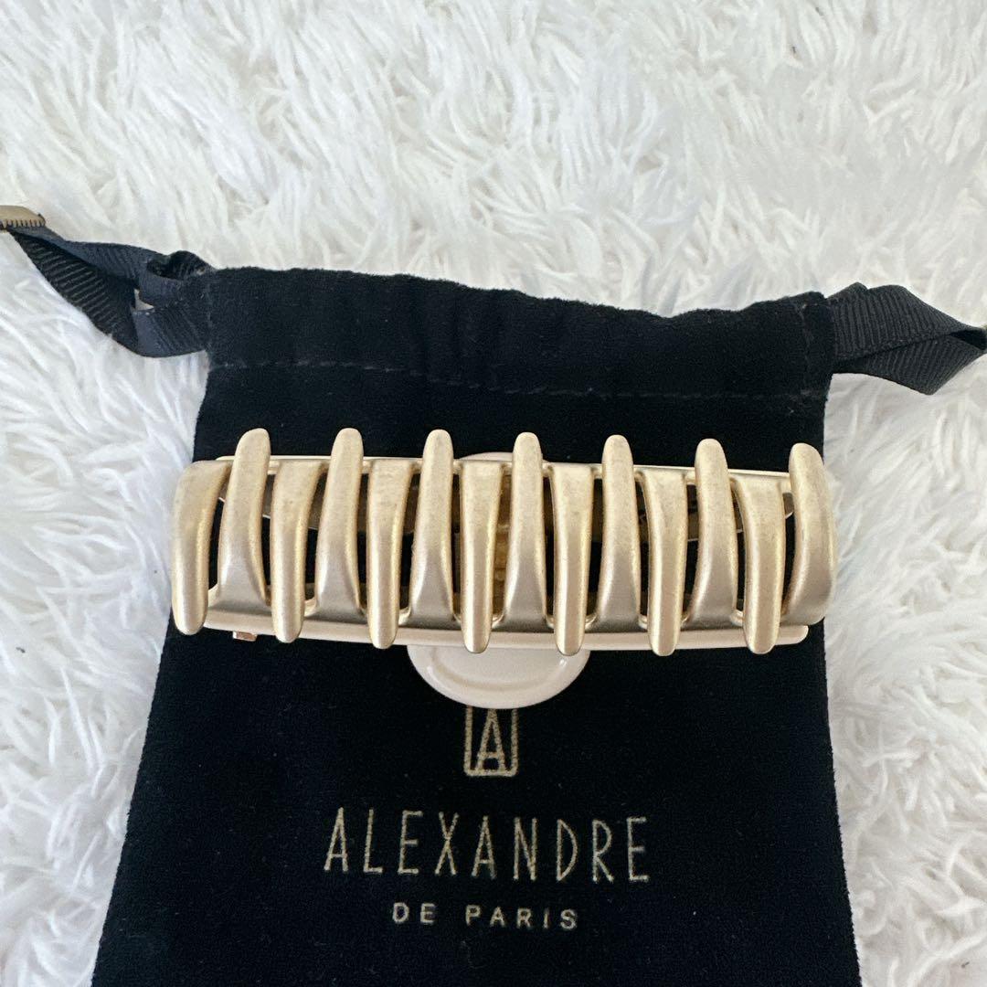 【美品】　アレクサンドル ドゥ パリ　クリップ　パステルイエロー