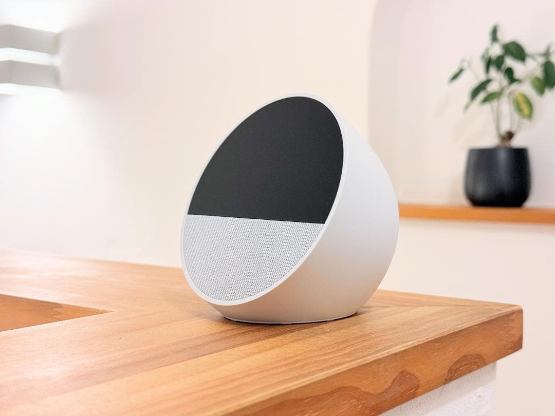 【新品同様】Echo Spot 白（グレーシャーホワイト）2024年発売