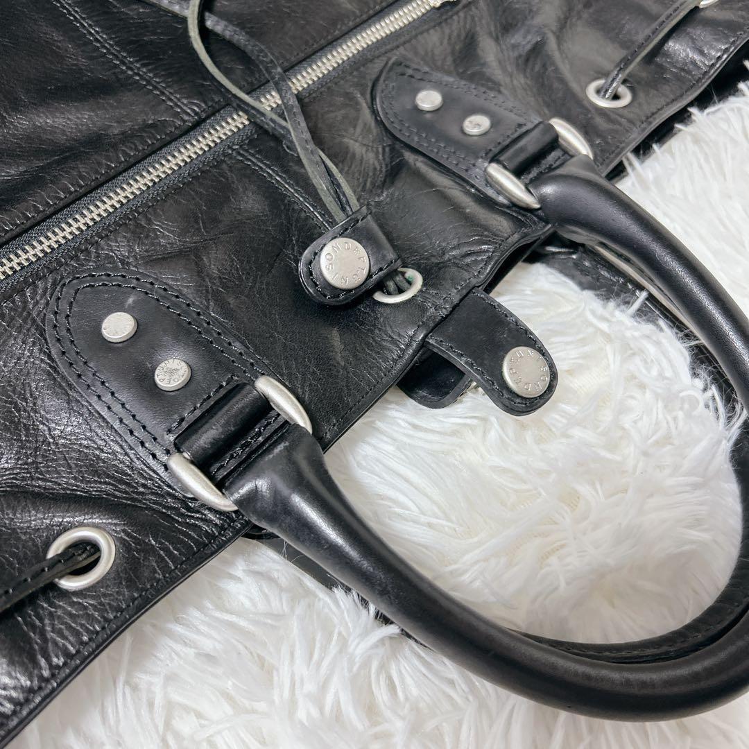 バッグ 00s archive leather hand bag grunge y2k