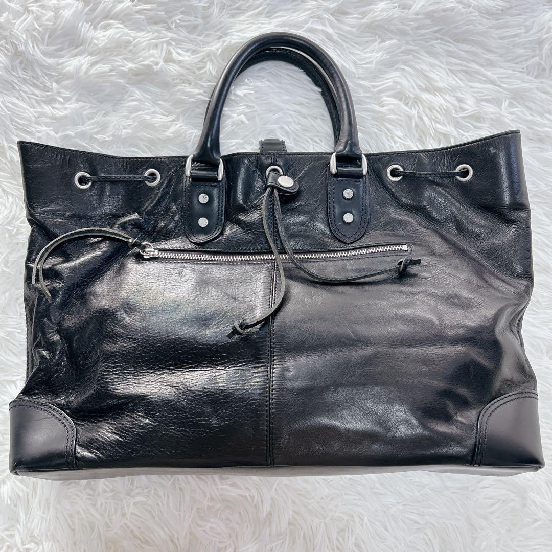 バッグ 00s archive leather hand bag grunge y2k