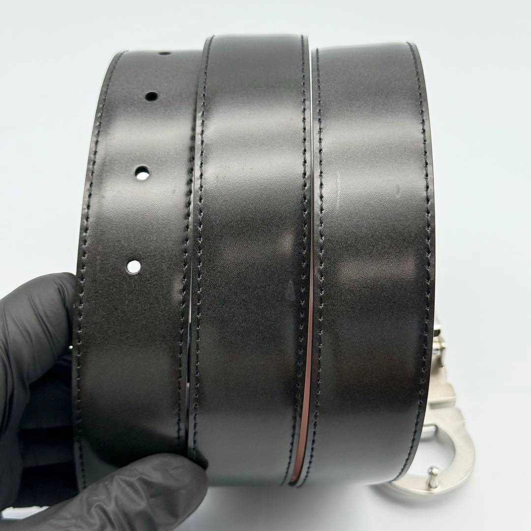 ✨箱付良品✨フェラガモ ガンチーニ レザー ベルト リバーシブル シルバー金具