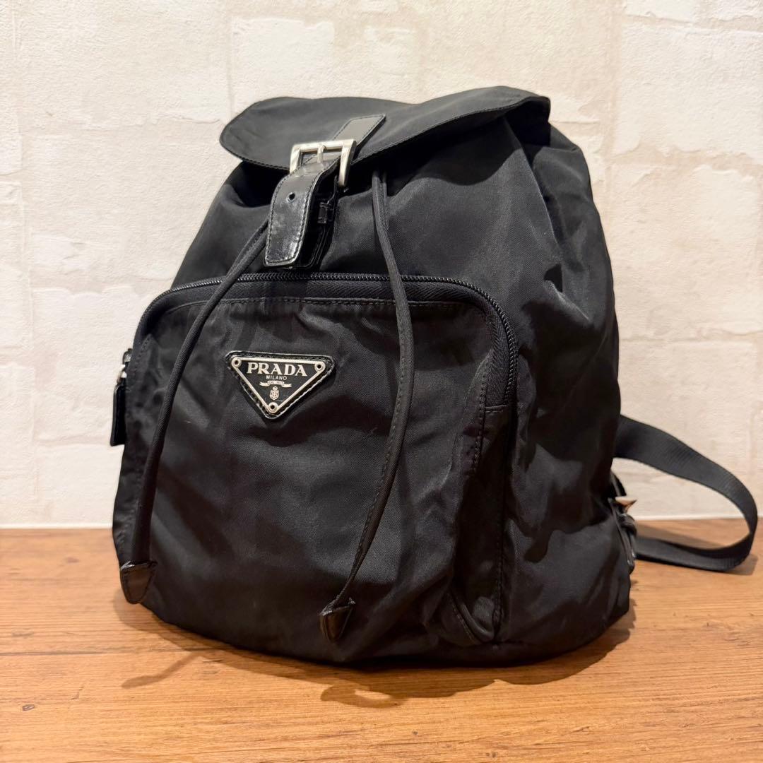 美品 PRADA ナイロン バックパック プラダ リュック
