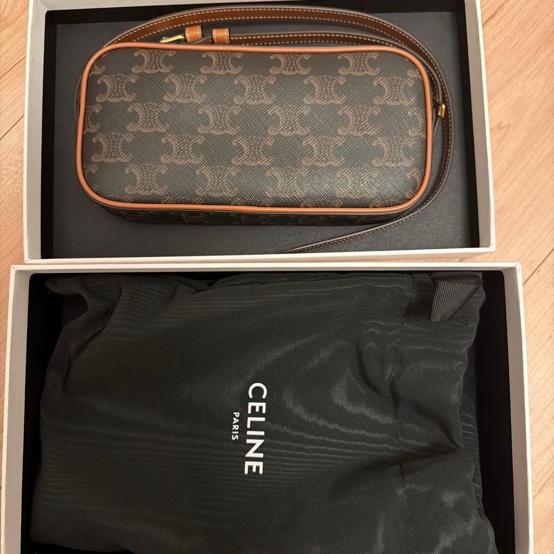 セリーヌ　CELINE トリオンフ　カメラバッグ　レア